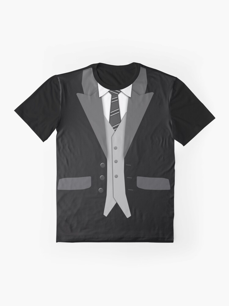 Black Suit Tie and Vest Graphic T-Shirt for Sale by Jerry Lambert