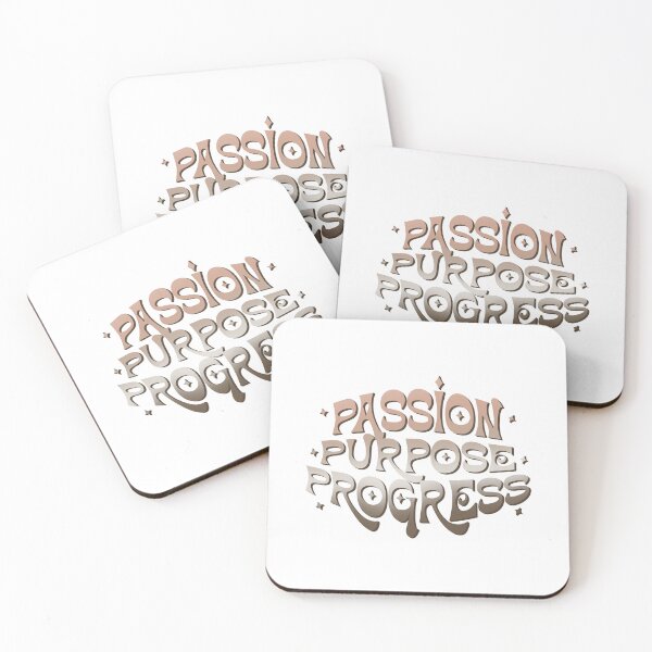 Item preview, Passion Purpose Progress neutral colors T-shirt designed and sold by Nerdygirlteez.