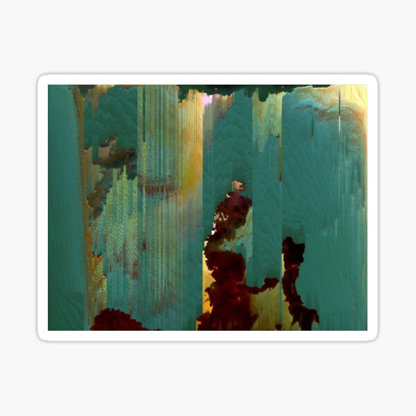 Pixel Glitch Nebula Sticker