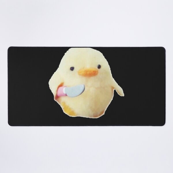 Item preview, funny duck with a knife sticker designed and sold by JeniBoyleg.
