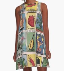 Mexican Bingo Loteria A-Line Dress