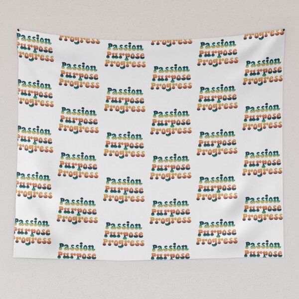 Item preview, Passion Purpose Progress Retro T-shirt designed and sold by Nerdygirlteez.