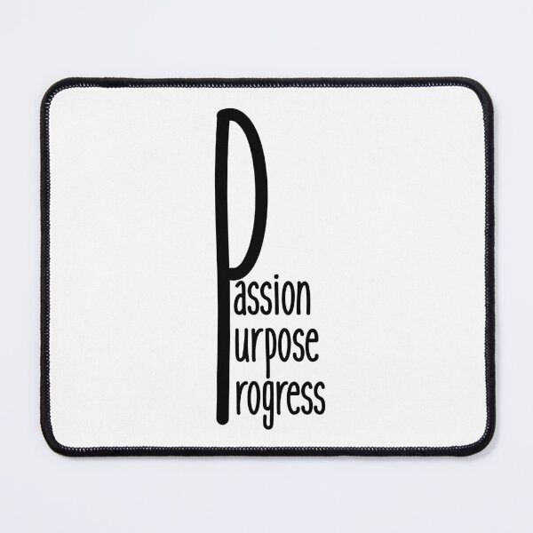 Item preview, Passion Purpose Progress minimalist T-shirt designed and sold by Nerdygirlteez.