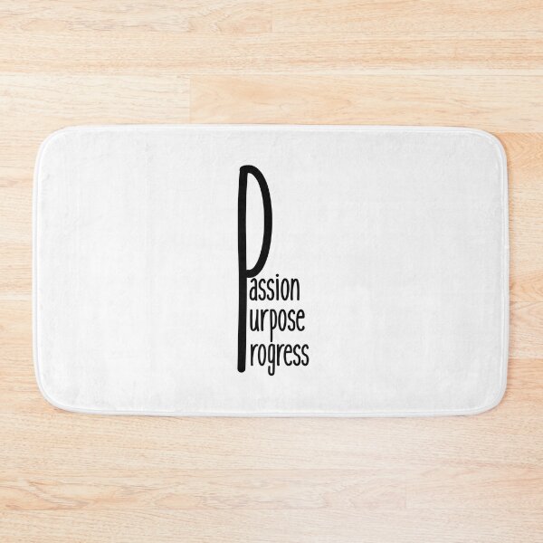 Item preview, Passion Purpose Progress minimalist T-shirt designed and sold by Nerdygirlteez.