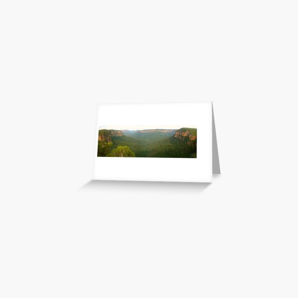 Grose Valley panorama from Govett's Leap Greeting Card