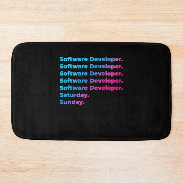 Item preview, Software Developer. Saturday. Sunday. designed and sold by SVPOD.
