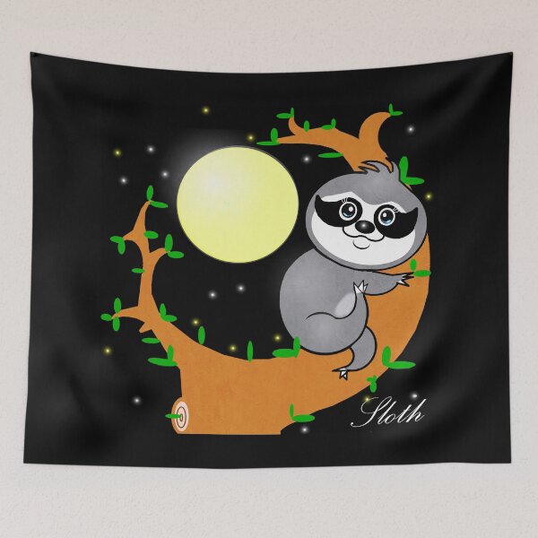 Item preview, Cute Sloth  designed and sold by Shirley cute art .