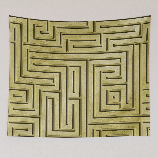 Item preview, golden maze - gold labyrinth designed and sold by hellcom.