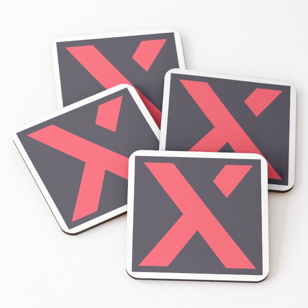 Item preview, Xmonad logo mono red on gray | dynamic window manager for X11 designed and sold by CodingStore  ★★★★★.