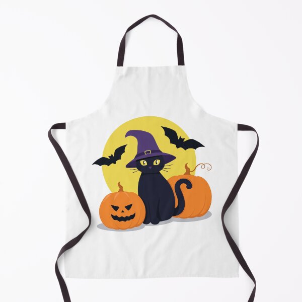 Item preview, black cat besides pumpkins Halloween theme designed and sold by NEBTUNE.