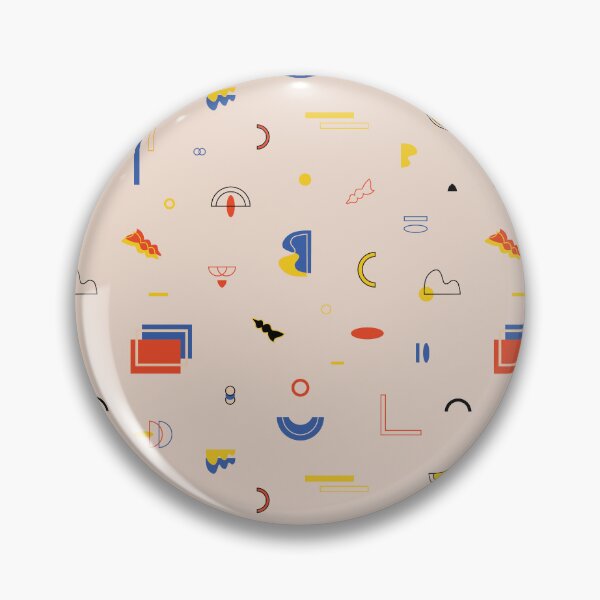 Item preview, Geometric abstract shapes and lines in primary and pastel colors designed and sold by ambrojit.