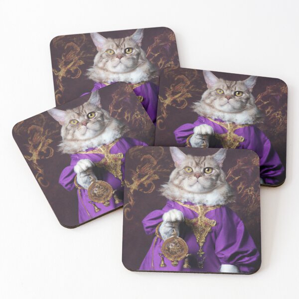 Item preview, Newton the Cat, with an astrolabe (Baroque) designed and sold by thecatandkettle.