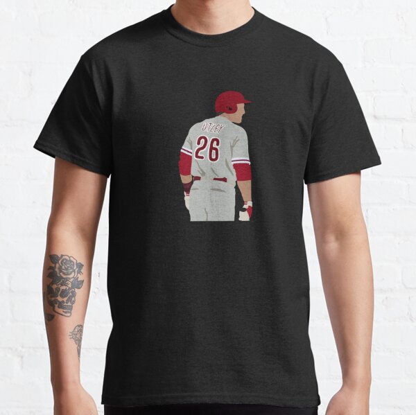 Chase Utley Shirt Mens Medium AOP Photo Philadelphia Phillies MLB