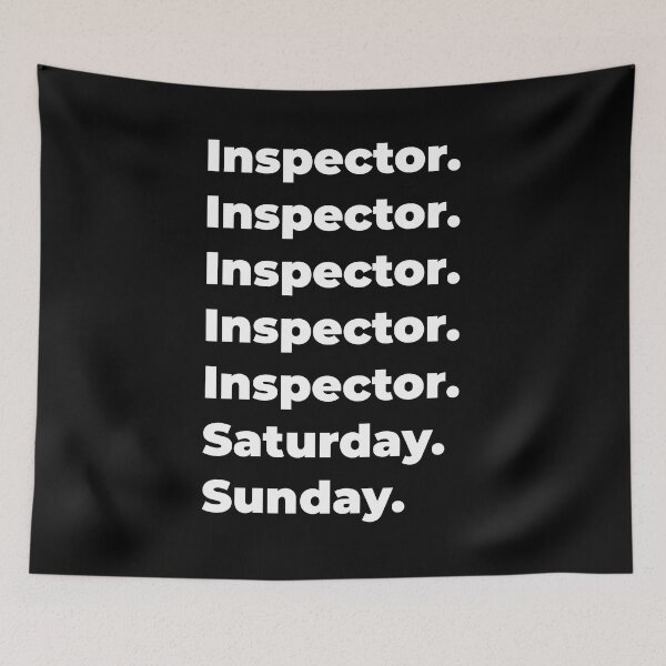 Item preview, Inspector saturday and sunday designed and sold by SVPOD.