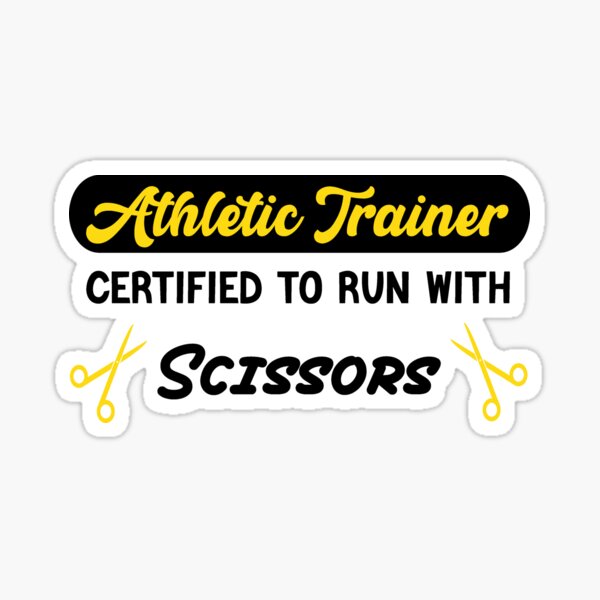 Red Athletic Training Scissors  Sticker for Sale by Cyd-AT