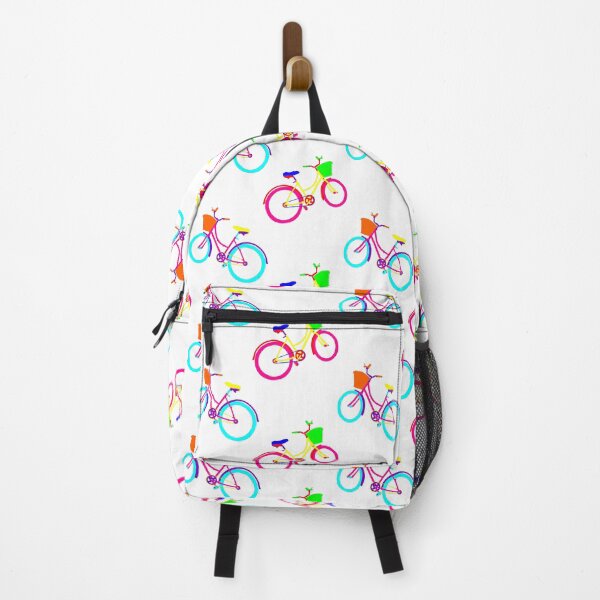 Item preview, white rainbow bikes colorful bicycles  designed and sold by Gossip Rag.