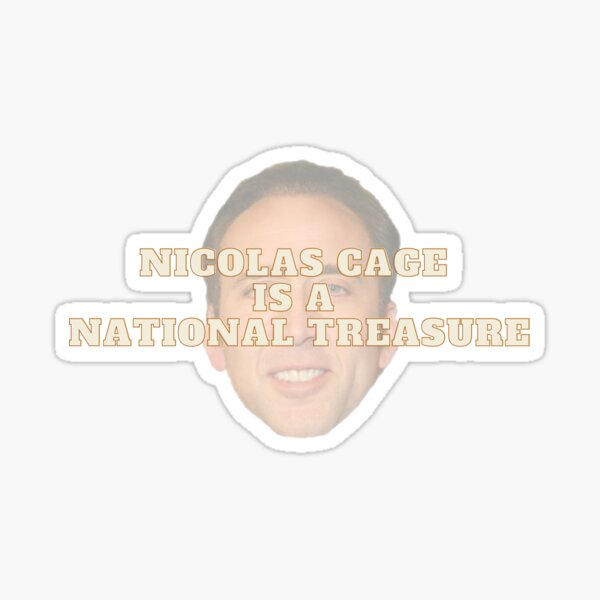 Item preview, Nicolas Cage is a National Treasure designed and sold by shivaniparmar.