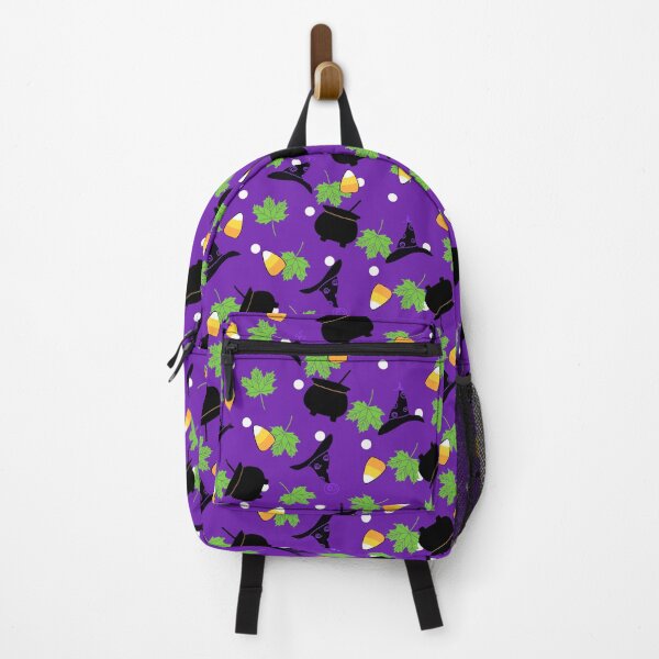 Item preview, Halloween Witch Hats, Candy Corn and Cauldrons, Leaves Purple designed and sold by pegdoesart.