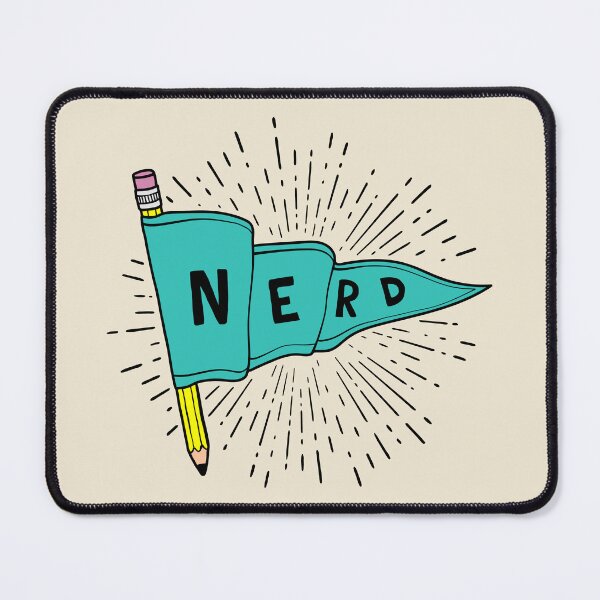 Item preview, Nerd and Proud - Pencil Flag Banner Pennant for artists, animators, illustrators, and designers designed and sold by thedesigngarden.