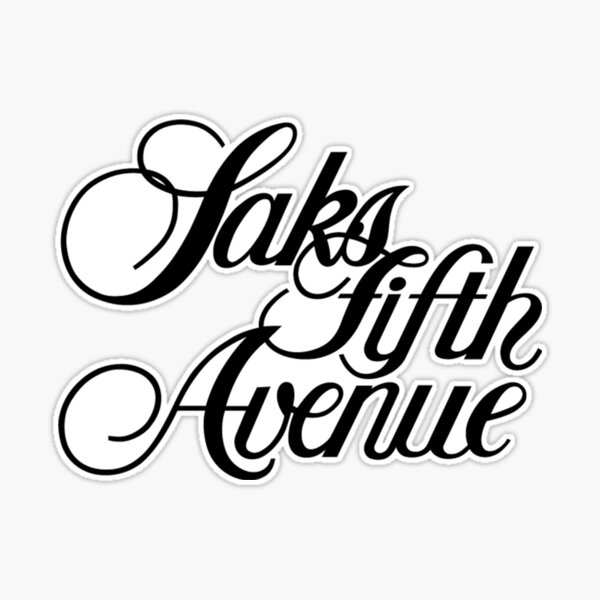 Saks fifth avenue Sticker for Sale by YAZEEDBASH