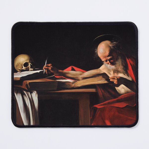 Item preview, high resolution Caravaggio - St. Jerome writing designed and sold by goldenanchor.