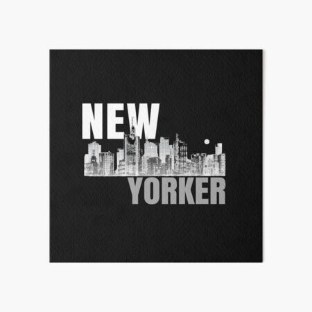 Artikel-Vorschau von Schwarz-weiße Skyline von New York City bei Nacht – New Yorker – geboren in New York – New Yorker Wolkenkratzer – New Yorker Silhouette, designt und verkauft von The Red Nox.