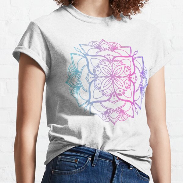 Item preview, Warm Mandala Design (Teal-Pink-Blue Gradient)   designed and sold by AylahMori.