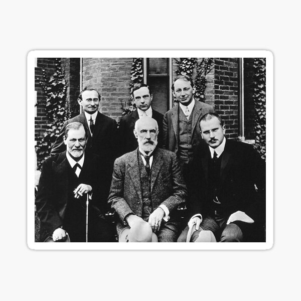 "Sigmund Freud, C.G. Jung and Friends" Sticker for Sale by sprislaemit