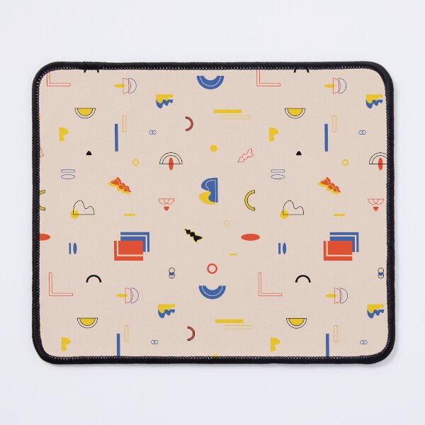 Item preview, Geometric abstract shapes and lines in primary and pastel colors designed and sold by ambrojit.