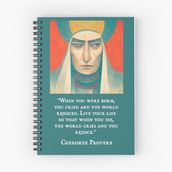 Aperçu de l'œuvre Naissance et mort (proverbe Cherokee) créée et vendue par NuminousYes.