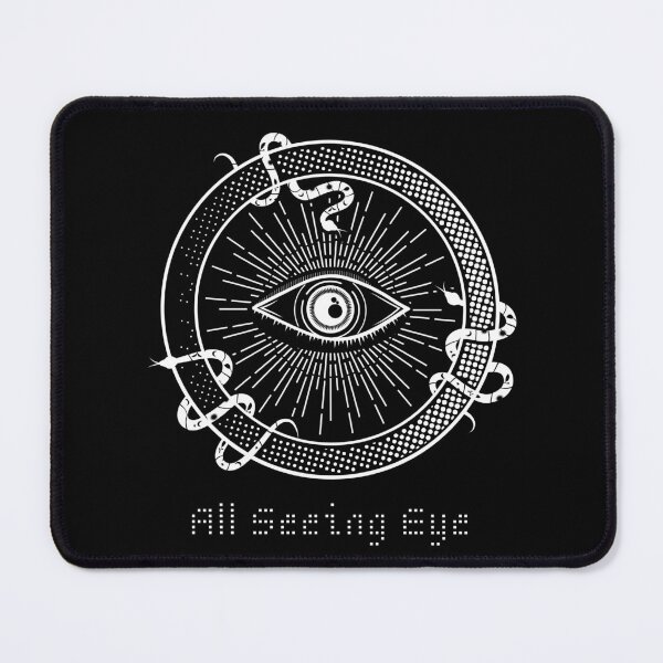 Item preview, Black and White Mystic Design With All Seeing Eye designed and sold by Thonja.
