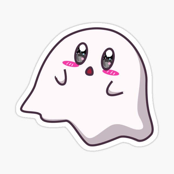 Cute Ghost Sticker For Sale By NEBTUNE Redbubble