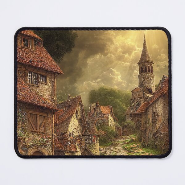 Item preview, Medieval Fantasy Village designed and sold by ai1art.