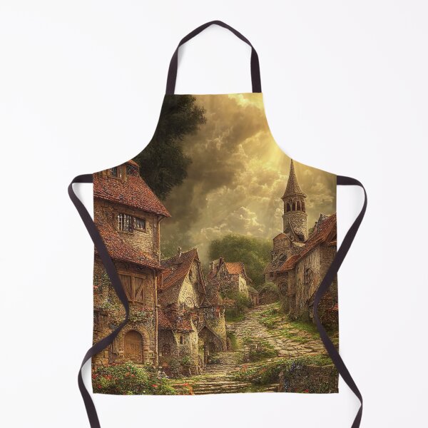 Item preview, Medieval Fantasy Village designed and sold by ai1art.