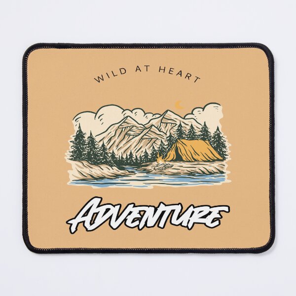 Item preview, Wild At Heart Adventure - Motivational Hiking Quote designed and sold by ArtOfStars.