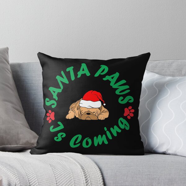 Item preview, Santa Paws Is Coming Christmas Dog Design designed and sold by PetShoper.