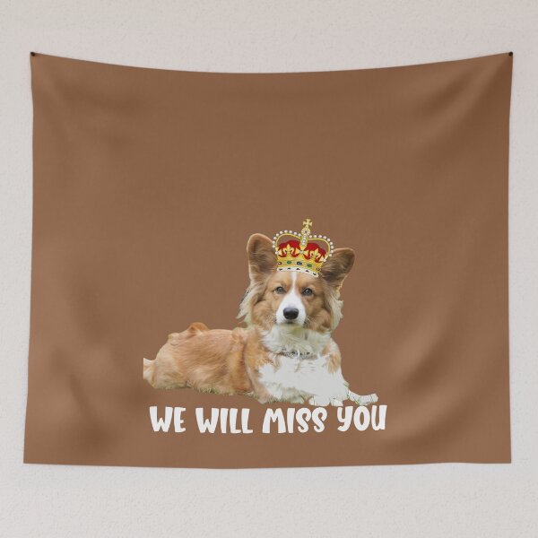 Item preview, Queen Elizabeth Alexandra Mary, King Charles the III, HRH Corgi, Gift for The Corgi Dog Lover, HRH designed and sold by DiensDesign.