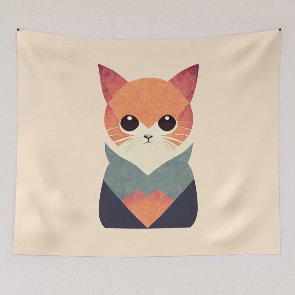 Item preview, Cute Cat Minimalism designed and sold by ArtCreativeCo.