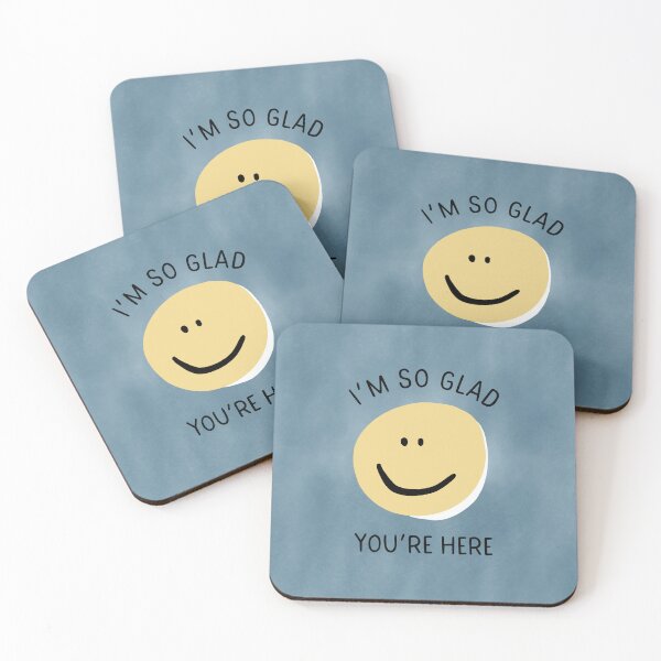 Item preview, I'm So Glad You're Here Smiley Face Classroom Poster designed and sold by gratefultiger.