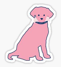 Preppy Dog Stickers | Redbubble