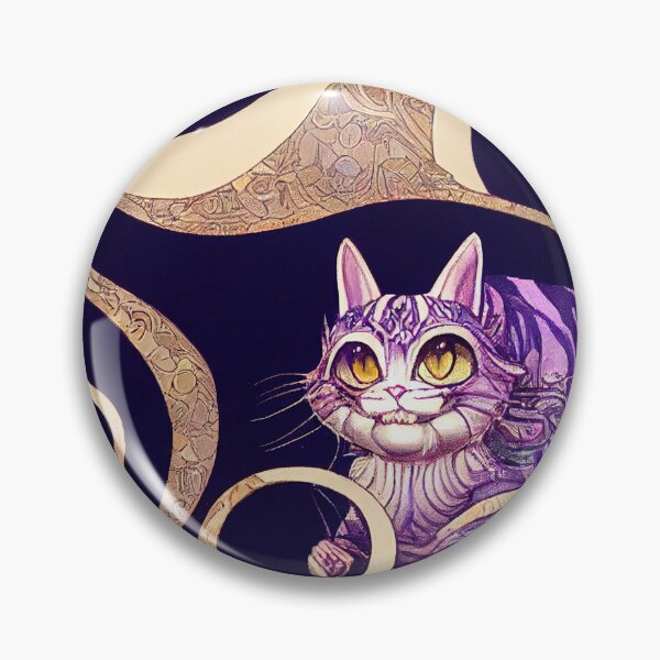 Item preview, Art Nouveau Cheshire Cat designed and sold by VolpeDesigns.