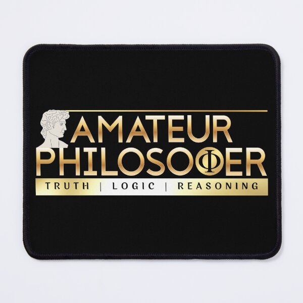 Item preview, Amateur Philosopher Truth Logic Reasoning Black Gold designed and sold by Yiorgos Designs.