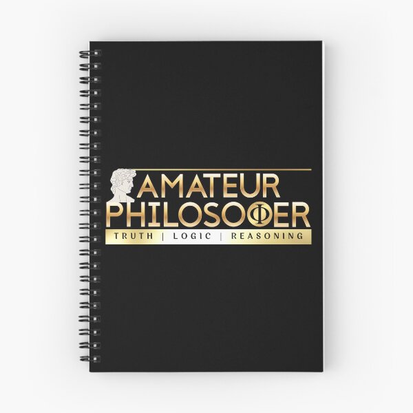 Item preview, Amateur Philosopher Truth Logic Reasoning Black Gold designed and sold by Yiorgos Designs.