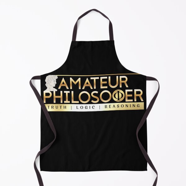Item preview, Amateur Philosopher Truth Logic Reasoning Black Gold designed and sold by Yiorgos Designs.