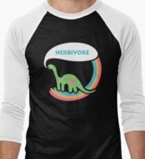 Herbivore Dinosaurier Baseballshirt für Männer