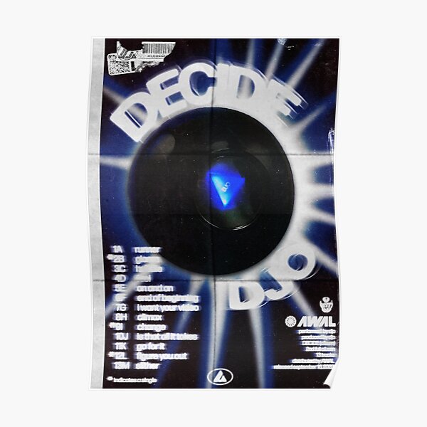 DECIDE Track List Poster