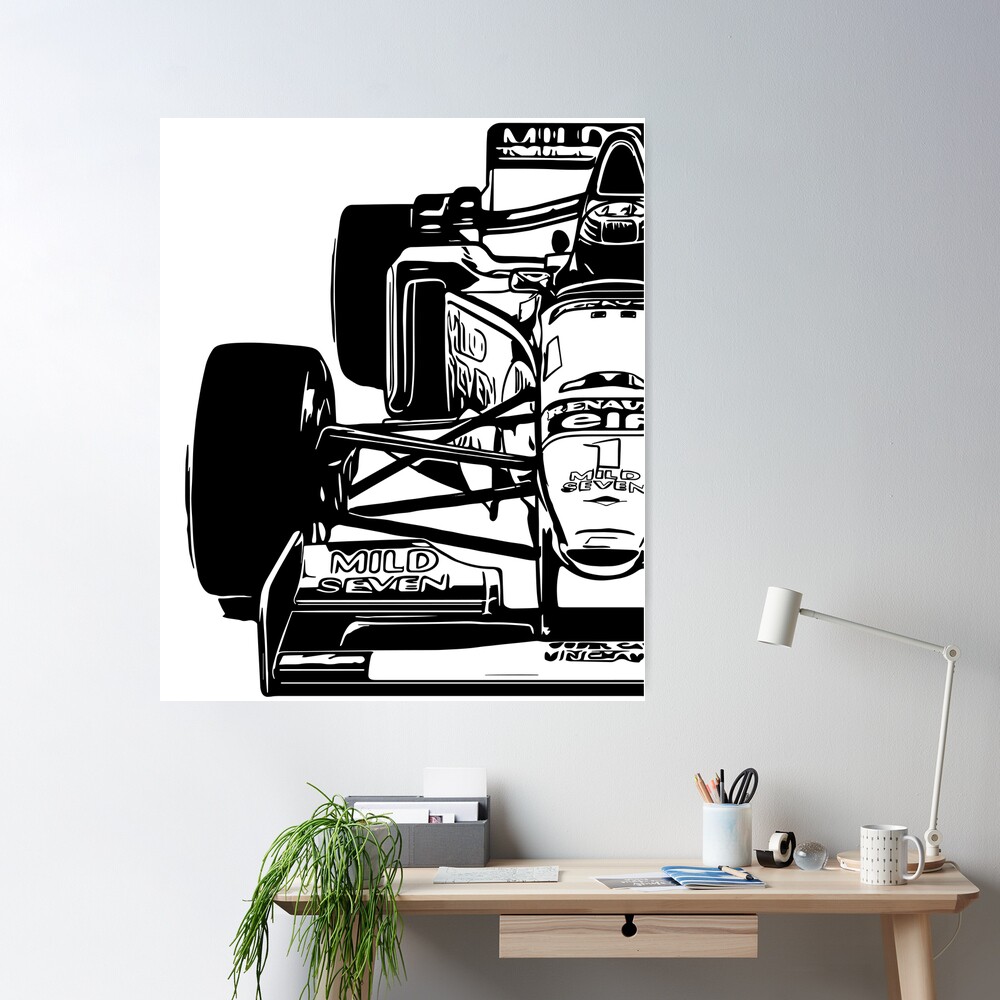 Photo Wall Paper Vinyl Poster Self-Adhesive Vlies Car Sports Race Bolid F1