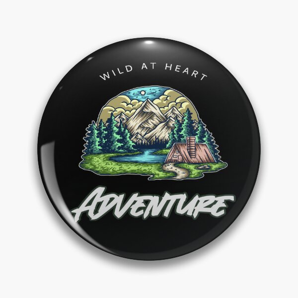 Item preview, Wild At Heart Adventure - Motivational Hiking Quote designed and sold by ArtOfStars.