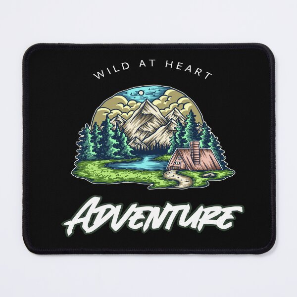 Item preview, Wild At Heart Adventure - Motivational Hiking Quote designed and sold by ArtOfStars.