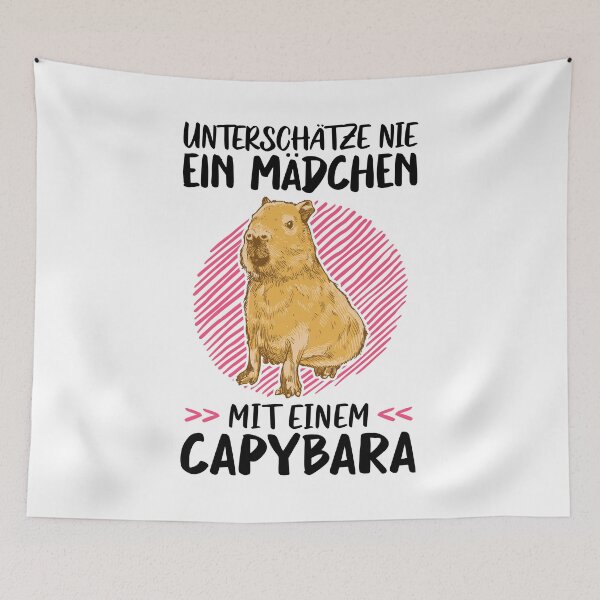 Item preview, Girl with Capybara South America Capybara designed and sold by madgrfx.